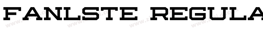 fanlste Regular字体转换